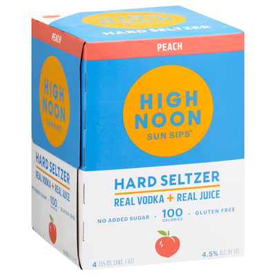 High Noon Peach Hard Seltzer 4 Pack
