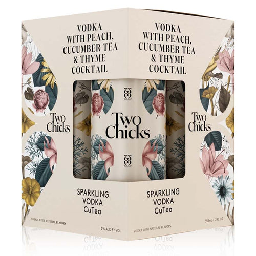 Two Chicks Sparkling CuTea 4 Can Pack