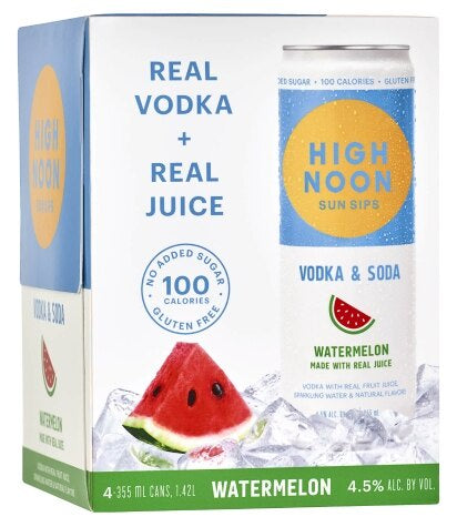 High Noon Watermelon Hard Seltzer 4 Pack